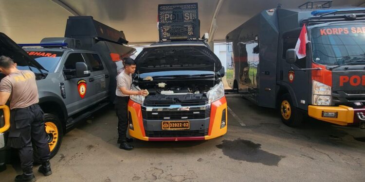 Ditpamobvit Korsabhara Baharkam Polri, Gelar Pengecekan Kendaraan Dinas dan Almatsus untuk Pastikan Kesiapan Operasional