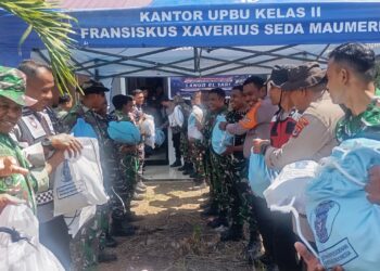 Bantuan Logistik Presiden Tiba di Maumere, 1.725 Paket Sembako Disiapkan untuk Masyarakat Terdampak Bencana