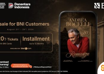 BNI Hadirkan Akses Eksklusif Menikmati Andrea Bocelli “Romanza” di Indonesia