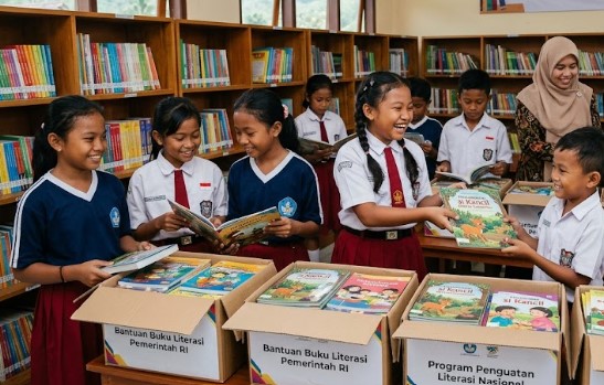 Perkuat Literasi Anak, Pemerintah Kirim 5,5 Juta Buku ke Sekolah di Seluruh Indonesia