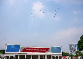 81 Pesawat dan Helikopter Bakal Hiasi Langit Istana Saat HUT ke-81 RI
