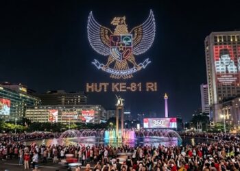 Pertunjukan 1.500 Drone hingga Immersive Show Meriahkan HUT ke-81 RI