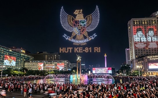 Pertunjukan 1.500 Drone hingga Immersive Show Meriahkan HUT ke-81 RI