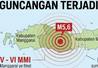 Gempa M5,6 Guncang Manggarai, Rentetan Guncangan Terjadi hingga Pagi