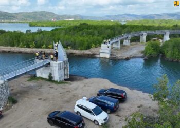 Kementerian PU Hadirkan Jembatan Gantung Geser Pertama di Indonesia, Permudah Aktivitas Kapal Nelayan dan Akses Warga Lombok Barat