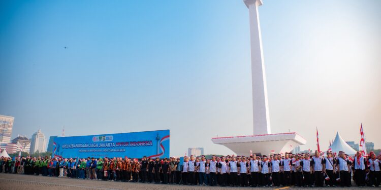 Polda Metro Jaya Gelar Apel Kebangsaan Sambut Hari Ulang Tahun ke-81 Republik Indonesia