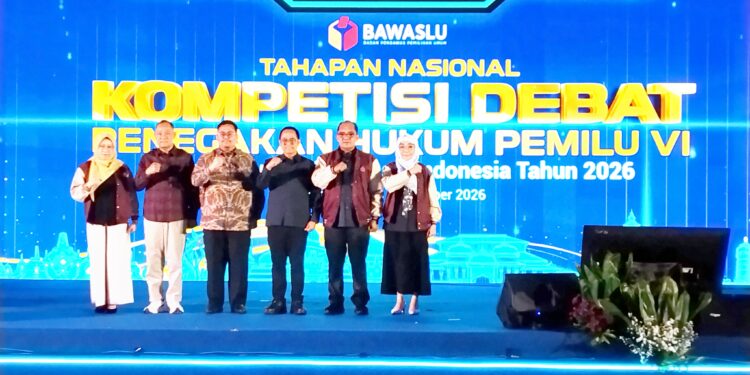 Bagja Buka Kompetisi Debat Penegakan Hukum Pemilu VI, Adu Argumentasi Mahasiswa untuk Memperkuat Lembaga Bawaslu