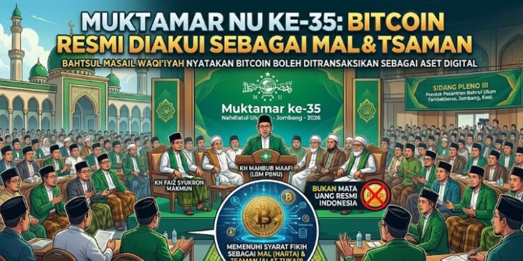 Muktamar NU Putuskan Bitcoin Sah sebagai Aset dan Alat Tukar, Bukan Mata Uang Indonesia