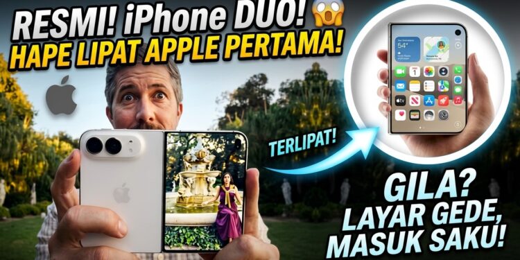 Apple Resmi Luncurkan iPhone Duo, Ponsel Lipat Pertama dengan Layar 7,6 Inci
