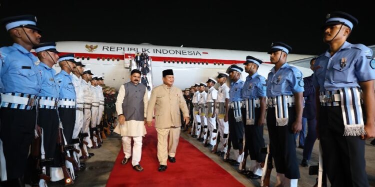 Prabowo Tiba di New Delhi, Indonesia Siap Perkuat Peran di KTT BRICS