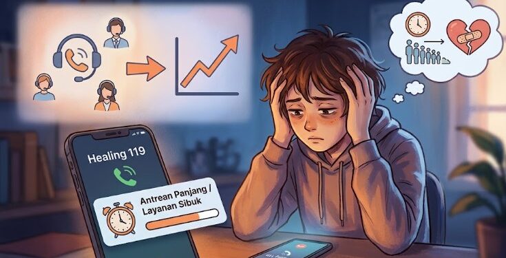 Hampir 700 Ribu Anak Terindikasi Masalah Kesehatan Jiwa, Healing 119 Kini Ramai Diakses