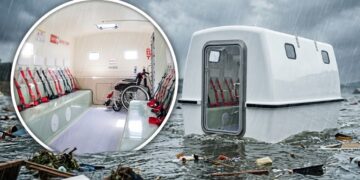 Jepang Bikin Kapsul Evakuasi SAFE+, Bisa Mengapung Saat Tsunami dan Banjir, Muat Hingga 24 Orang