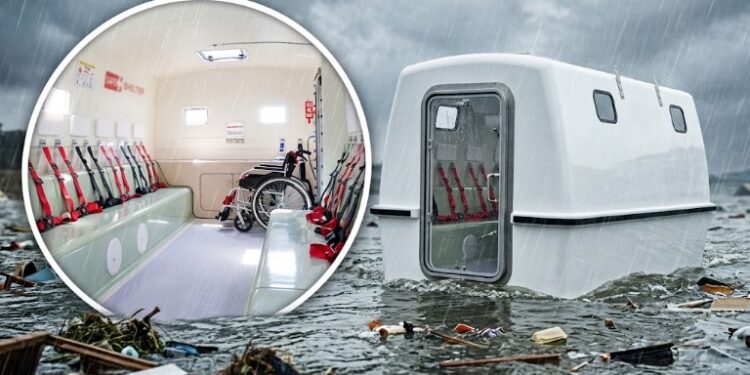 Jepang Bikin Kapsul Evakuasi SAFE+, Bisa Mengapung Saat Tsunami dan Banjir, Muat Hingga 24 Orang