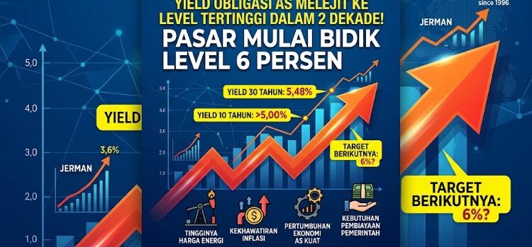 Bunga Utang AS Melonjak, Tertinggi Sejak 2004, Biaya Pinjaman Dunia Ikut Terancam Naik