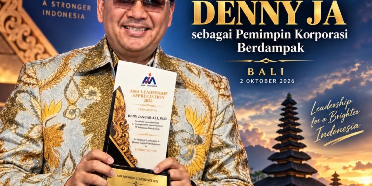 Denny JA Terima AMA Appreciation Award 2026 sebagai Pemimpin Korporasi yang Berdampak