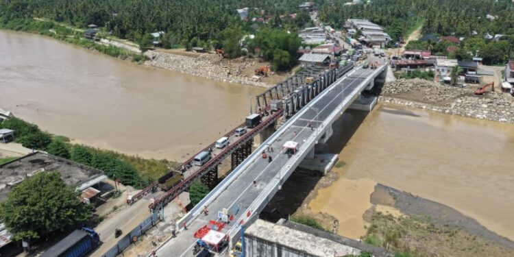 Kementerian PU Perkuat Jembatan Kr Tingkeum untuk Mudahkan Konektivitas dan Lindungi Dari Daya Rusak Sungai