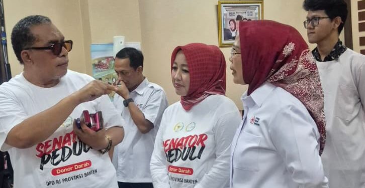 DPD RI Banten Gelar Donor Darah, Cek Kesehatan Gratis, dan Bazar UMKM pada HUT ke-22