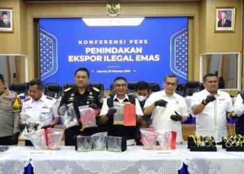 Pemerintah Gagalkan Ekspor Ilegal 25,88 Kg Emas Senilai Rp61,95 Miliar pada Oktober 2026