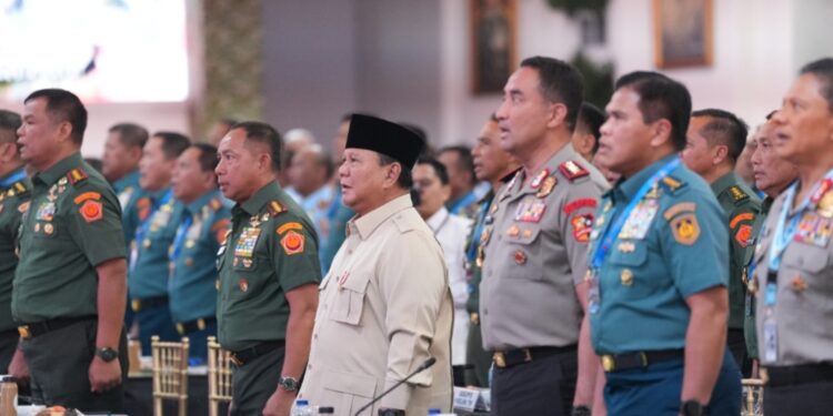 Prabowo Kumpulkan 800 Perwira Tinggi TNI-Polri, Perkuat Soliditas dan Sinergi