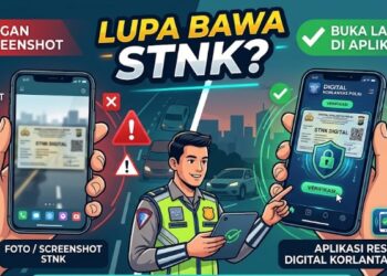 Lupa Bawa STNK? Polisi Bilang Cukup Buka STNK Digital, Tapi Jangan Screenshot