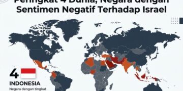 Masuk Peringkat 4 Dunia, Negara dengan Sentimen Negatif terhadap Israel
