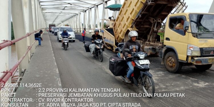 Jaga Konektivitas Trans Kalimantan, Kementerian PU Preservasi 2 Jembatan Panjang Sungai Kapuas di Kalteng